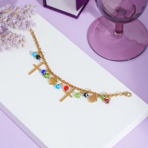 Rainbow Faith Charm Bracelet