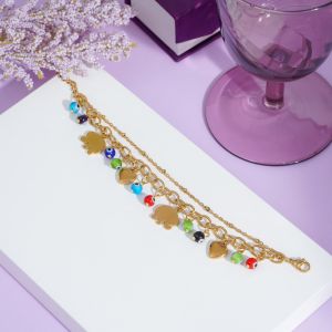 Elephant Luck Multi Charms Bracelet