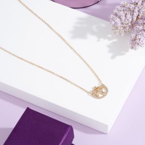 Mother Daughter Pendant Necklace