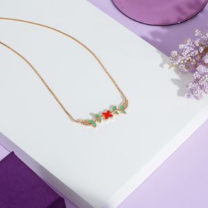 Blooming Red Blossom Necklace