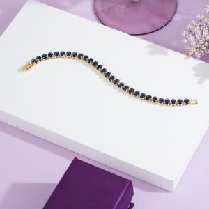 Blue Stone Tennis Bracelet
